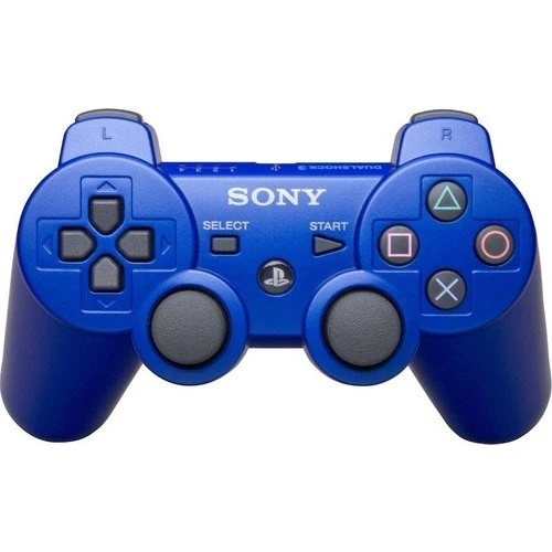 Sony Playstation PS3 Oyun Kolu Mavi Şarj Kablosu ile Birlikte ürün görseli 1