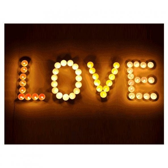 100 Lü Tea Light Mum Beyaz Tealight Mum - Resim 2