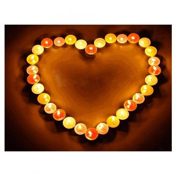 100 Lü Tea Light Mum Beyaz Tealight Mum - Resim 3