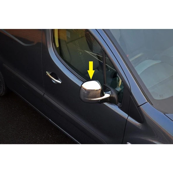 Citroen Berlingo ABS Krom Ayna Kapağı 2 Parça 2012-2018 Arası ürün görseli 1