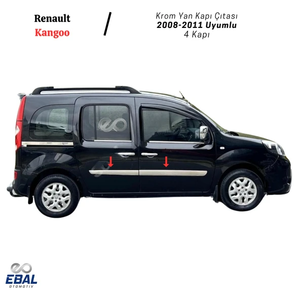 Renault Kangoo Krom Yan Kapı Çıtası 4 Kapı 2008-2011 Arası P.ÇELİK - Resim 2