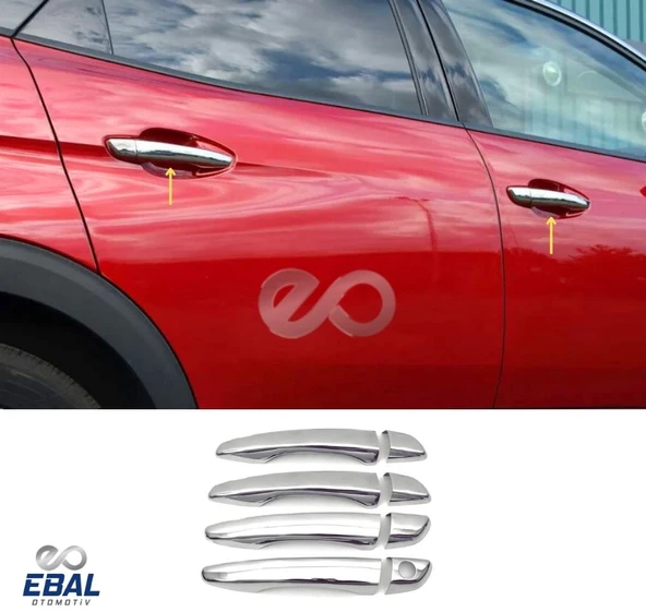 Opel Grandland X Krom 4 Kapı Kapı Kolu 8 Prç.P.Çelik 2017 ve üzeri ürün görseli 1