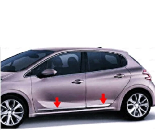 Peugeot 208 Krom Yan Kapı Çıtası 4 prç. 2012-2019 P.ÇELİK ürün görseli 1