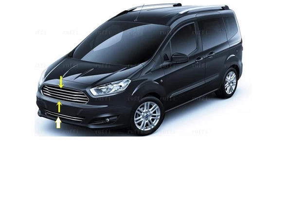 Ford Tourneo Courier Krom Ön Panjur 6 Parça 2014-2017  P.Çelik ürün görseli 1