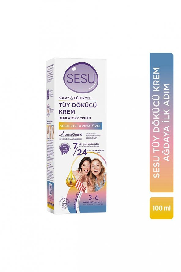 Sesu Tüy Dökücü Krem 100ml Sesu Kızlarına Özel ürün görseli 1