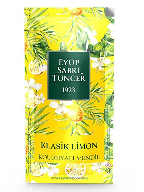 Eyüp Sabri Tuncer Kolonyalı Mendil 150 Adet Klasik Limon ( Küçük Boy ) ürün görseli 1