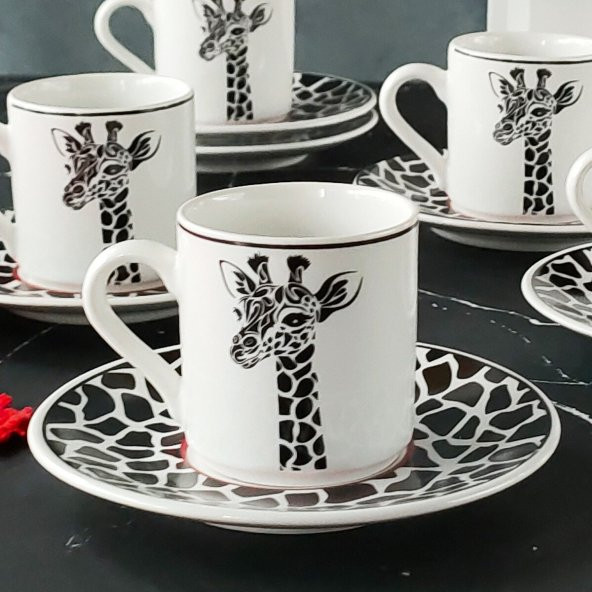 Regna Home Harmony Zürafa 6 Kişilik Kahve Fincan Takımı ( HBF-12-KFT-ZUR ) ürün görseli 1