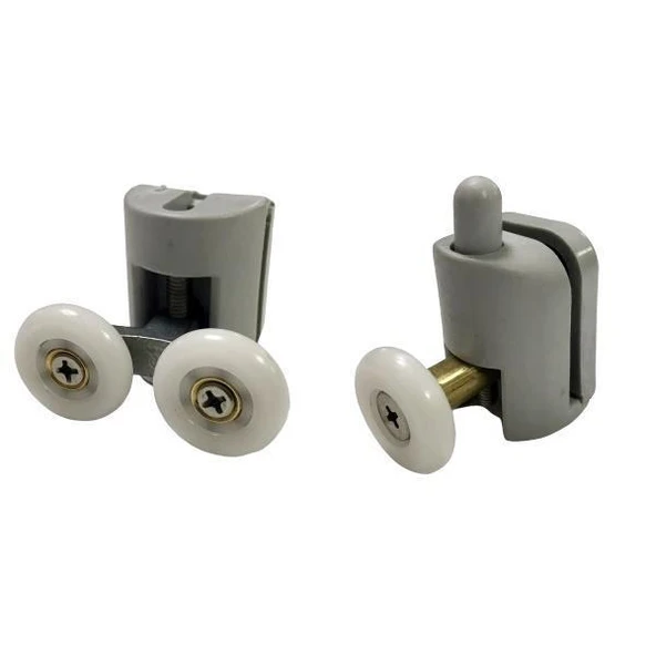 Duşakabin Tekerleği  2 Li Set Gri Teker Çapı 24 mm ürün görseli 1