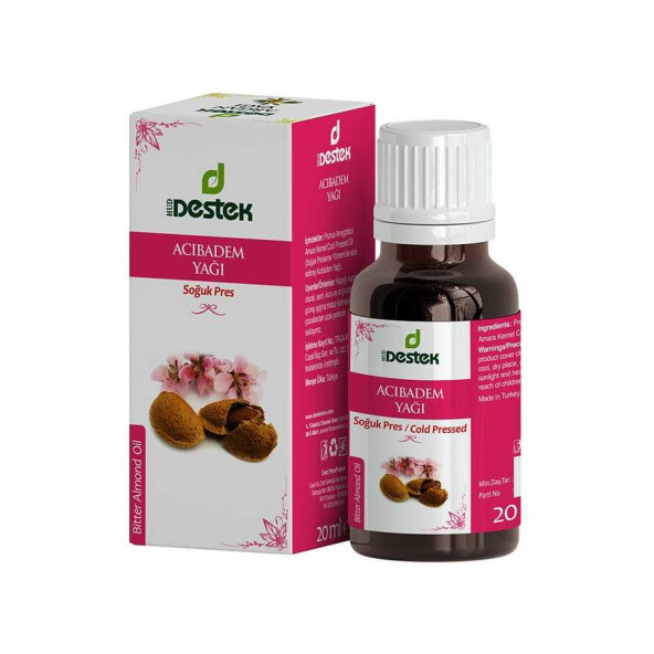 Destek Acıbadem Yağı (Soğuk Sıkım ) 20 ml ürün görseli 1