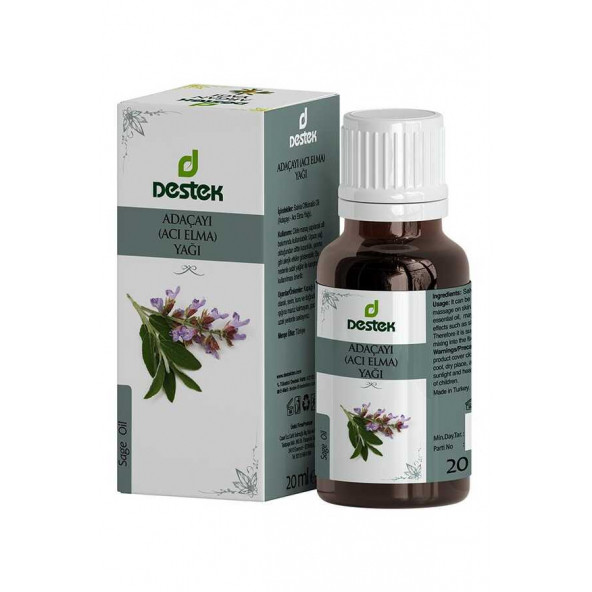Destek Adaçayı Yağı (Distile) 20 ml ürün görseli 1