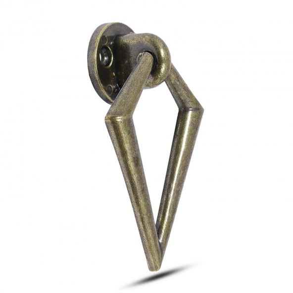 Sarkaç Dolap Çekmece Kulpu Kulbu Metal Antik Sarı Halka Kulp ürün görseli 1