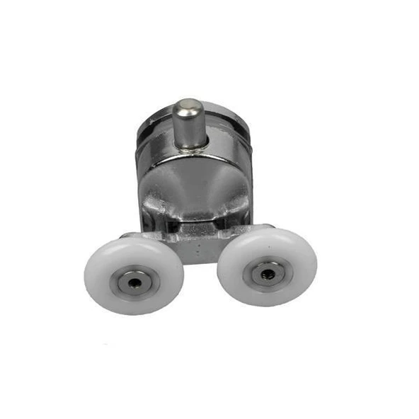 Duşakabin Tekerleği Metal Gövdeli Alt Krom Teker Çapı 22 mm ürün görseli 1