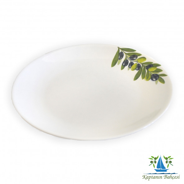zeytin deseni tabak 25 cm cap 4 adet - Resim 2