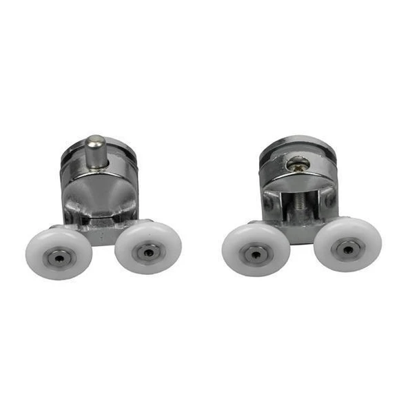 Duşakabin Tekerleği Metal Gövdeli Krom 2 Li Set Teker Çapı 22 mm ürün görseli 1