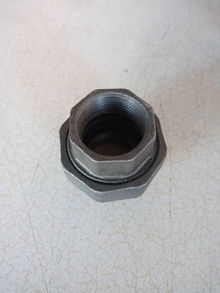3" (90 MM) SİYAH DÖKÜM KONİK REKOR-RAKOR ürün görseli 1