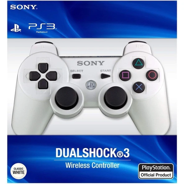 Sony PS3 Dualshock 3 Joystick Wireless Controller Kol Beyaz ürün görseli 1