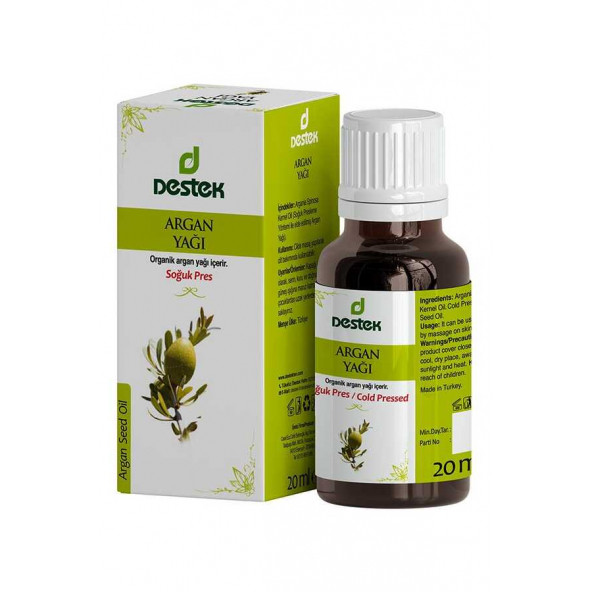Destek Argan Yağı 20 ml ürün görseli 1