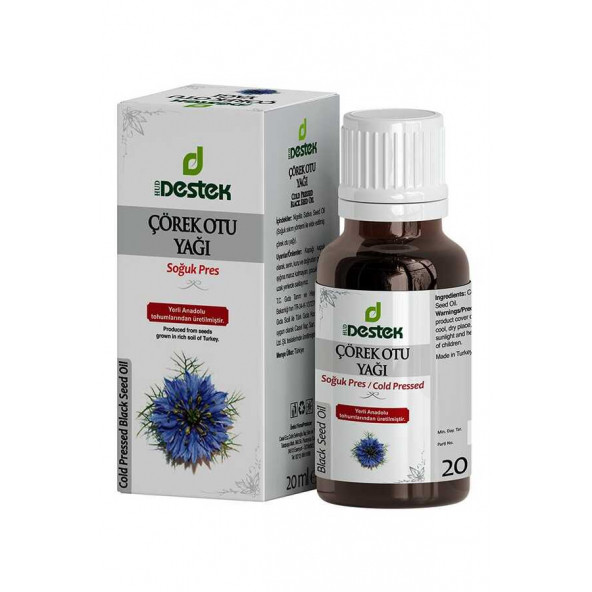Destek Çörekotu Yağı 20 ml ürün görseli 1