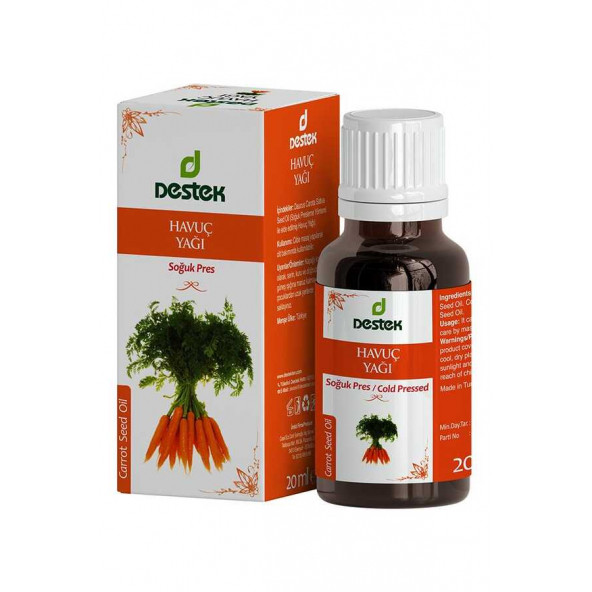 Destek Havuç Yağı(Soğuk Pres)20 ml ürün görseli 1