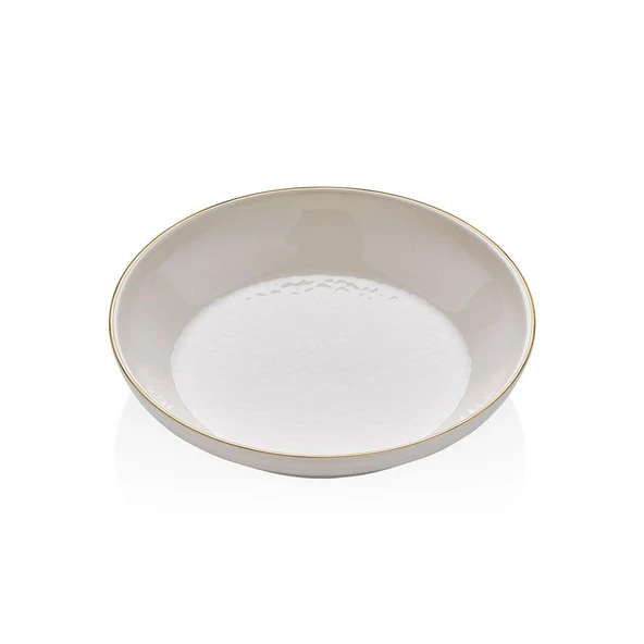 GLORE 6'LI İSTANBUL KREM ÇUKUR TABAK 18CM ürün görseli 1