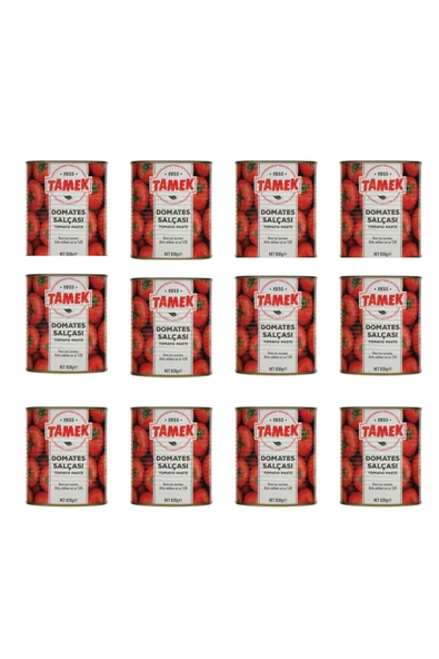 Tamek Domates Salçası Teneke 12 x 830 G ürün görseli 1