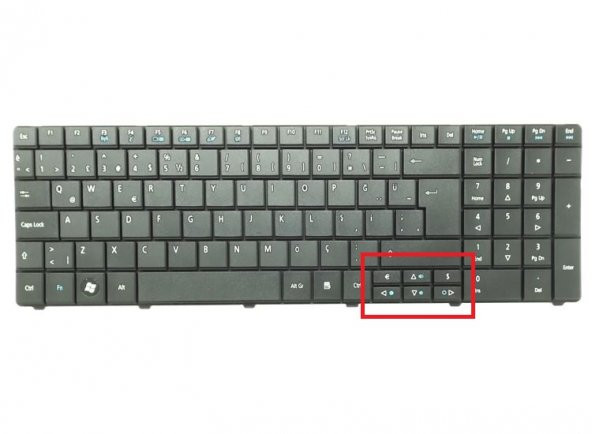 Acer Aspire E1-571, E1-571G (G5WPH) Notebook Klavyesi (Siyah TR) - Resim 2