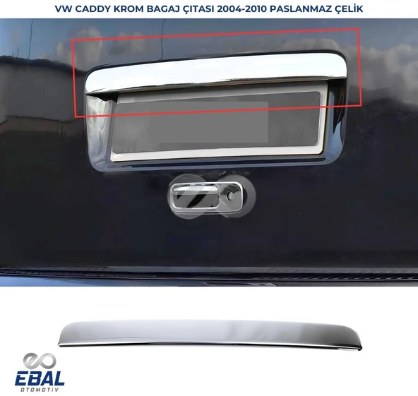 VW Caddy Krom Bagaj Çıtası 2004-2010 P. Çelik ürün görseli 1