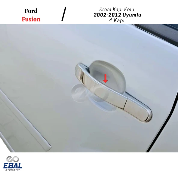 Ford Fusion Krom Kapı Kolu 4 kapı 2002-2012 Uyumlu P. Çelik - Resim 3