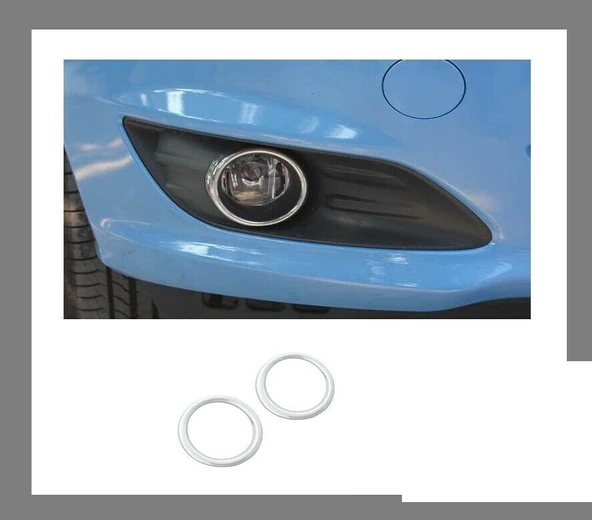 Ford Tourneo Courier Krom Sis Farı Çerçevesi 2 Parça 2014-2018 Arası Uyumlu ürün görseli 1