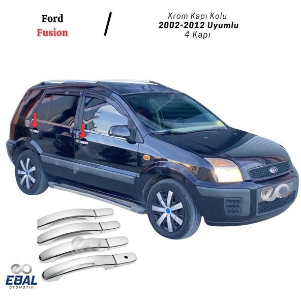 Ford Fusion Krom Kapı Kolu 4 kapı 2002-2012 Uyumlu P. Çelik ürün görseli 1