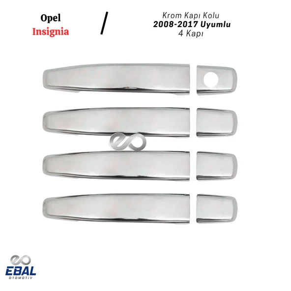 Opel Insignia Krom Kapı Kolu 4 Kapı 2008-2017 Arası P. Çelik - Resim 3