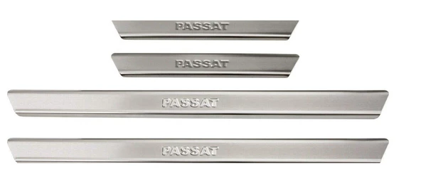 VW Passat 3C B8 Krom Kapı Eşiği  2015 Üzeri Paslanmaz Çelik - Resim 2