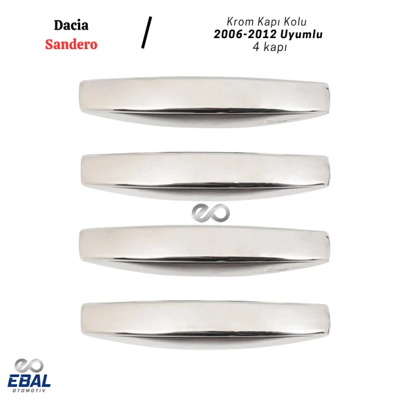 Dacia Sandero Krom Kapı Kolu 4 Kapı 2006-2012 Arası P.Çelik - Resim 3