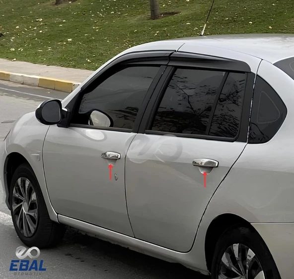 Renault Clio 3 Symbol Krom Kapı Kolu 4 Prç. 2009-2013 P.çelik - Resim 2