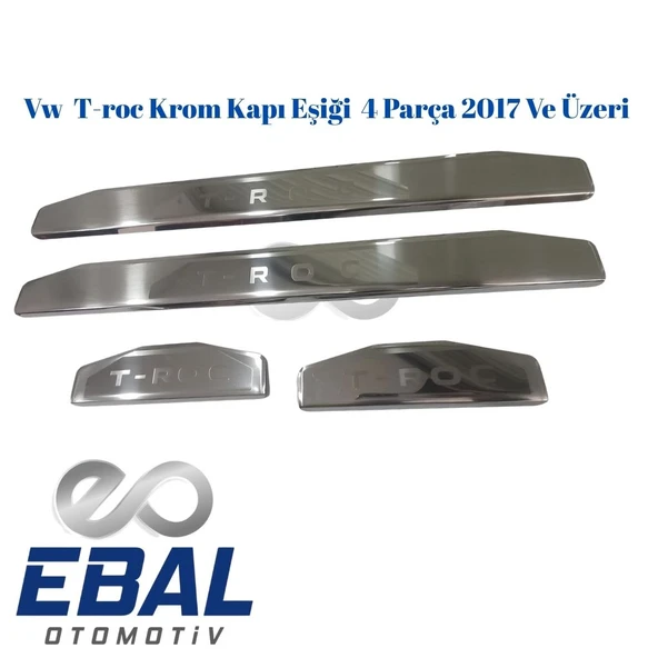 Vw  T-roc Krom Kapı Eşiği  4 Parça 2017 Ve Üzeri P.Çelik - Resim 4