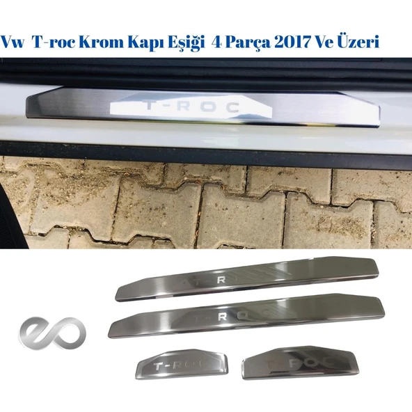 Vw  T-roc Krom Kapı Eşiği  4 Parça 2017 Ve Üzeri P.Çelik - Resim 2