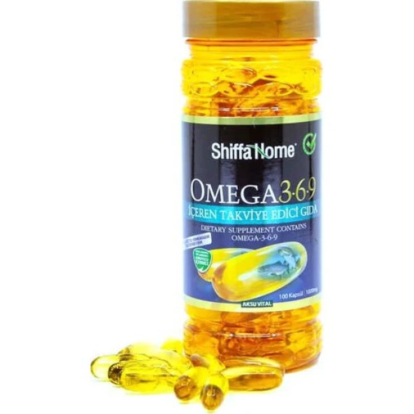 Shiffa Home Omega 3-6-9 1000 mg 100 Softjel ürün görseli 1