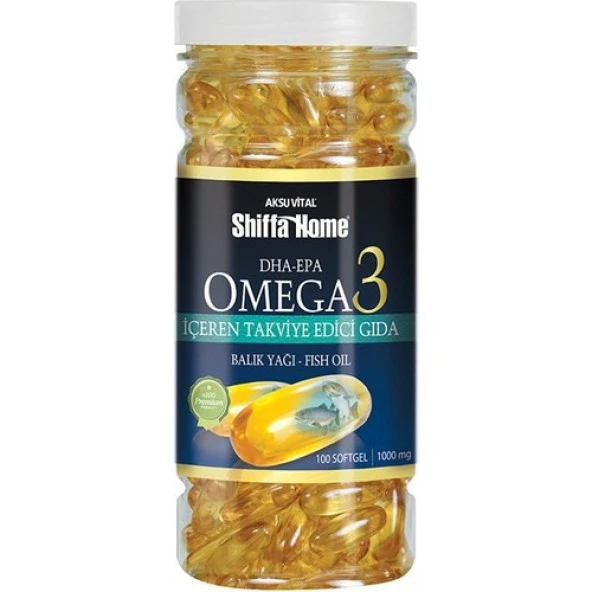 Shiffa home Omega3 100 x1000 Softgel ürün görseli 1