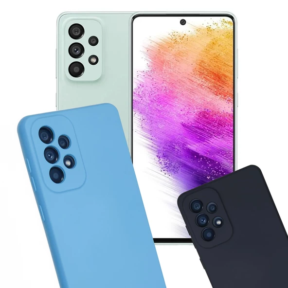 Samsung Galaxy A73 5G Kılıf Kamera Korumalı Lansman Silikon Kapak ürün görseli 1