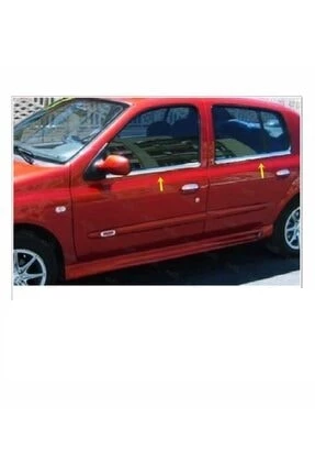 Renault Clio 2 Hb Krom Cam Çıtası 4 Prç. 1999 Üzeri P. Çelik ürün görseli 1