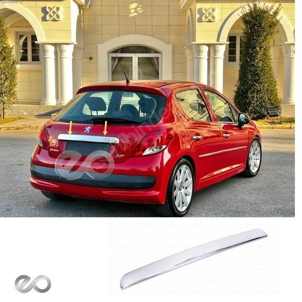 Peugeot 207 Krom Bagaj Çıtası 2006 Üzeri P.çelik ürün görseli 1
