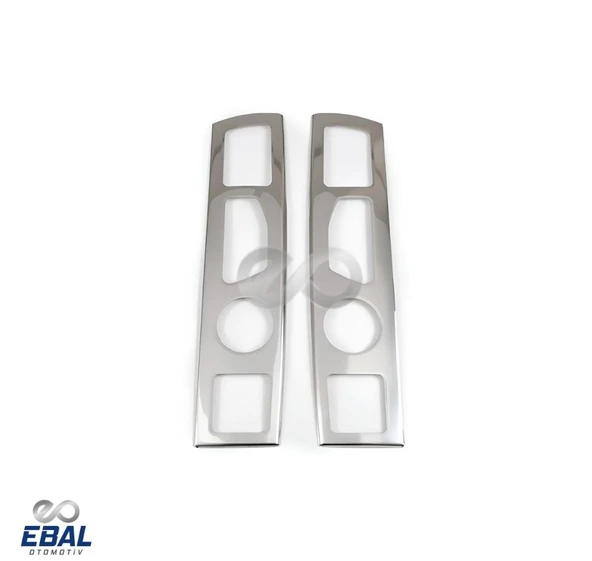 Fiat Ducato Krom Stop Çerçevesi 2 Prç. 2006-2014 Paslanmaz Çelik - Resim 2