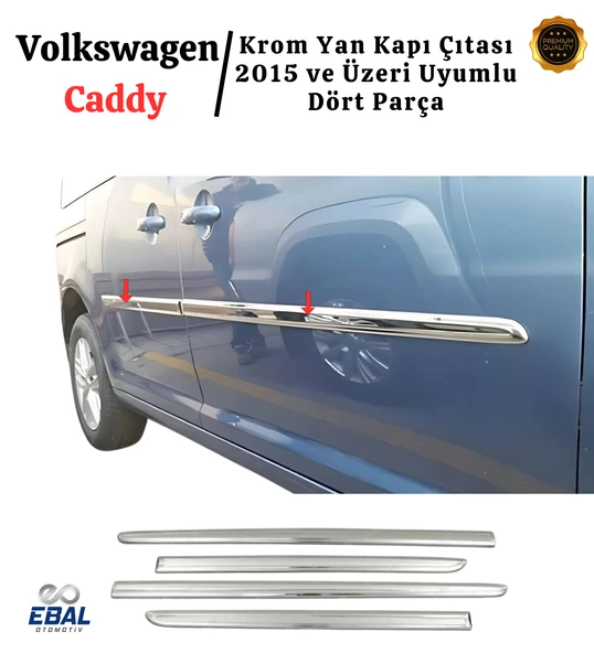 VW Caddy Krom Yan Kapı Çıtası 4 Kapı 2015-2020 P.ÇELİK - Resim 3