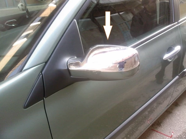 Renault Scenic 2 Krom Ayna Kapağı 2 prç. 2005-2009 P. Çelik Yarım ürün görseli 1