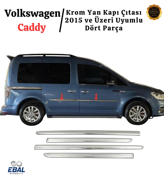 VW Caddy Krom Yan Kapı Çıtası 4 Kapı 2015-2020 P.ÇELİK ürün görseli 1