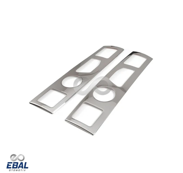 Fiat Ducato Krom Stop Çerçevesi 2 Prç. 2006-2014 Paslanmaz Çelik - Resim 3