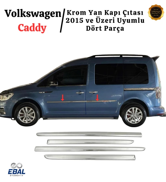 VW Caddy Krom Yan Kapı Çıtası 4 Kapı 2015-2020 P.ÇELİK - Resim 2