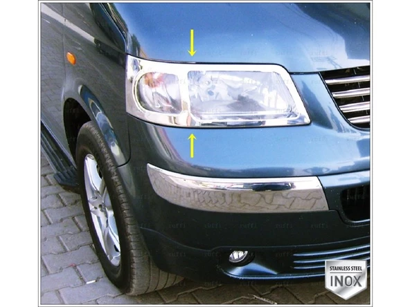 VW T5 Transporter Krom Far Çerçevesi 2 prç. 2003-2010 P.ÇELİK ürün görseli 1
