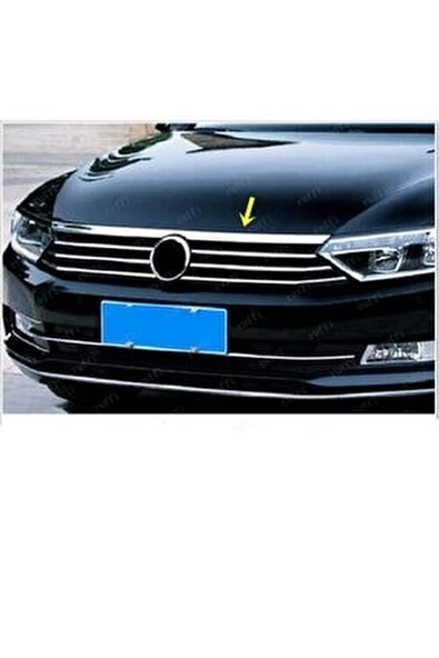 Vw Passat B8 Krom  Far Üstü Çıta Ön Panjur 1 Prç. 2015-2019 Arası P. Çelik ürün görseli 1