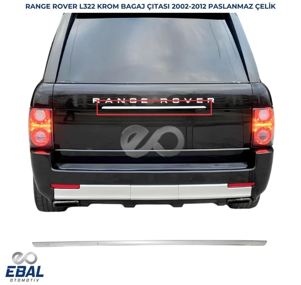 Land Rover Range Rover 3 L322 Krom Bagaj Çıtası 2002-2012 P.ÇELİK ürün görseli 1
